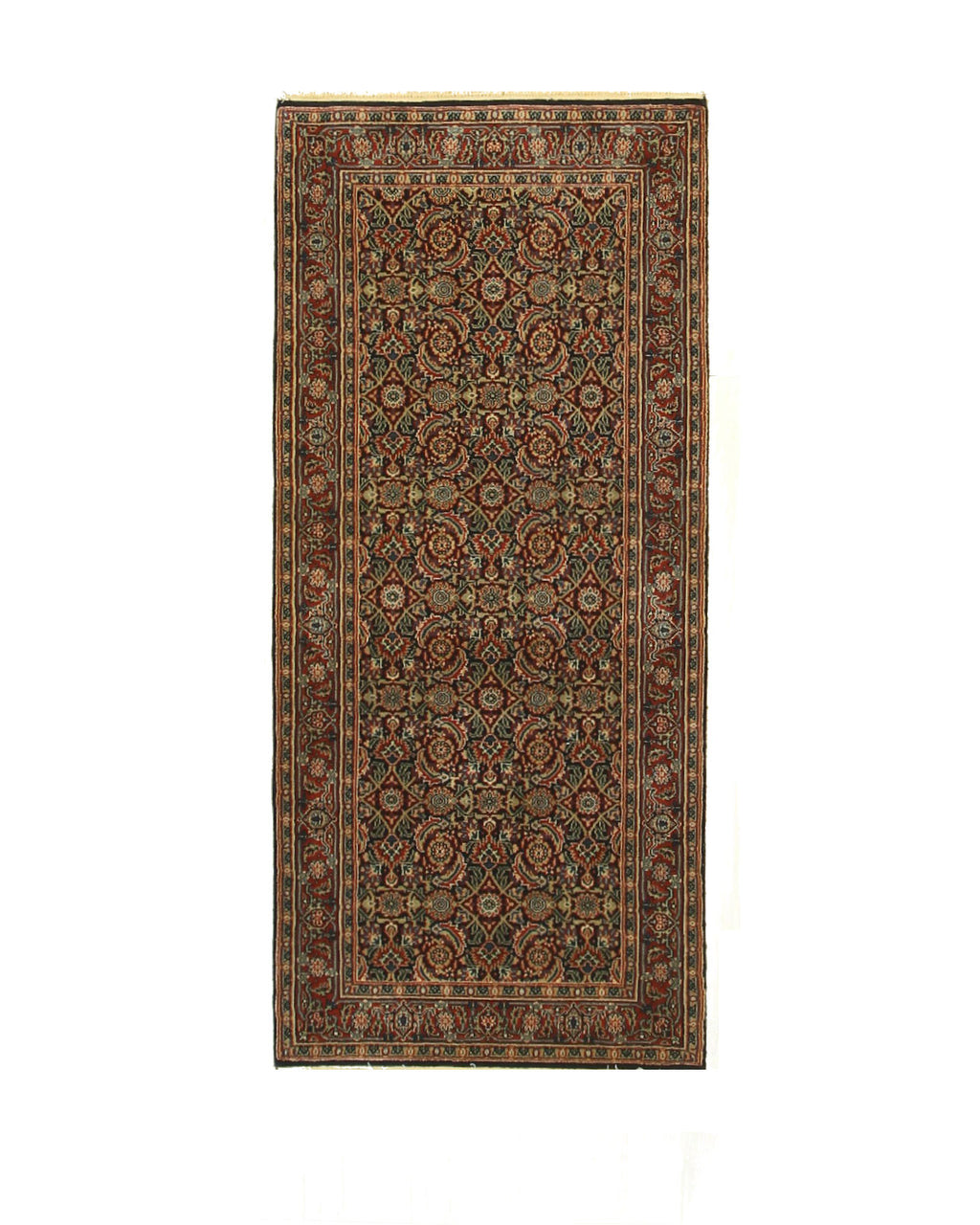 EORC Blue Hand Knotted Wool Herati Rug