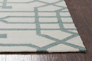 Rizzy Home Azzura Hill AH037A Off White Trellis/Geometric Area Rug
