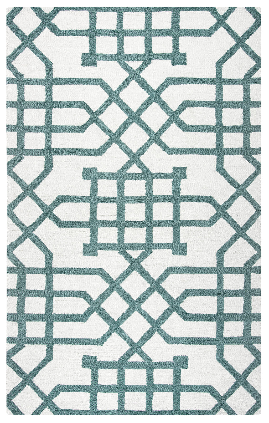 Rizzy Home Azzura Hill AH037A Off White Trellis/Geometric Area Rug