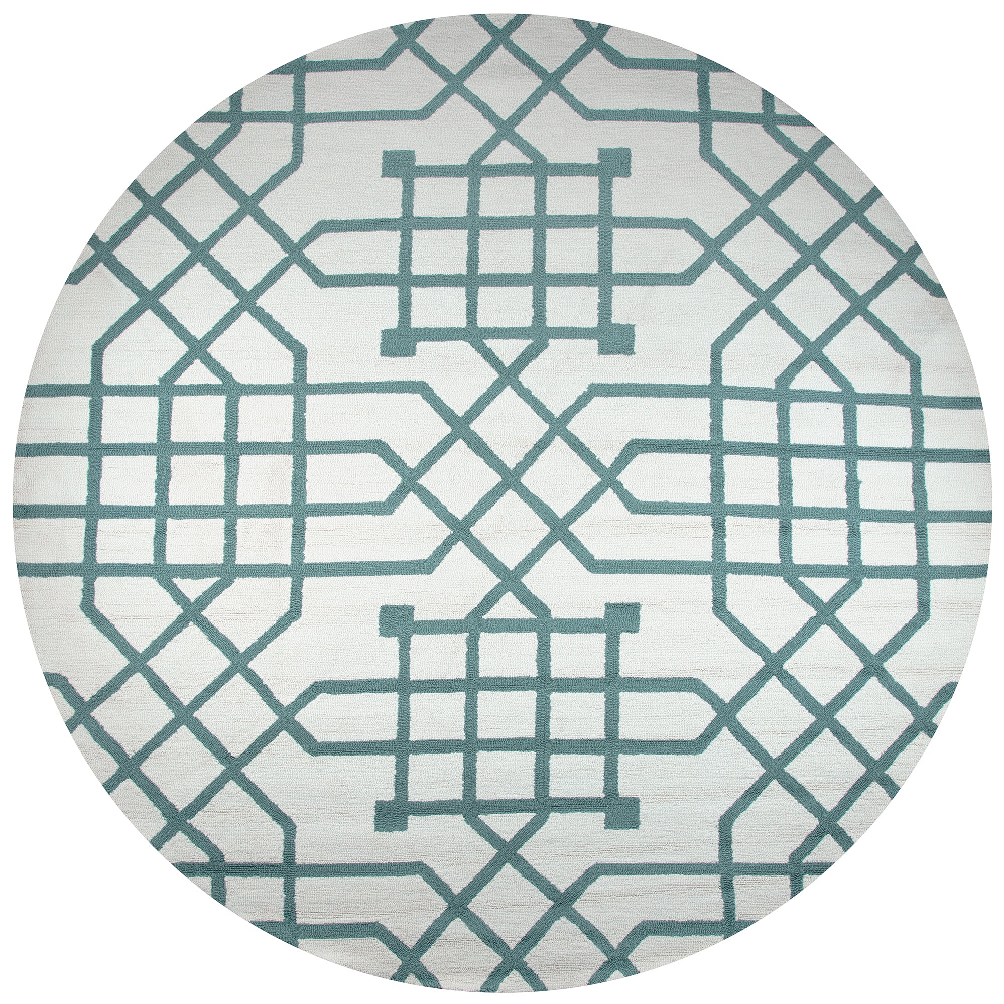 Rizzy Home Azzura Hill AH037A Off White Trellis/Geometric Area Rug