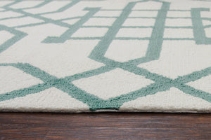 Rizzy Home Azzura Hill AH037A Off White Trellis/Geometric Area Rug