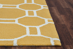 Rizzy Home Azzura Hill AH9786 Gold Geometric Area Rug
