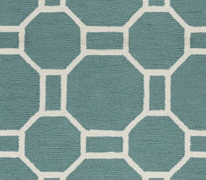 Rizzy Home Azzura Hill AH9934 Dark Sage Geometric Area Rug