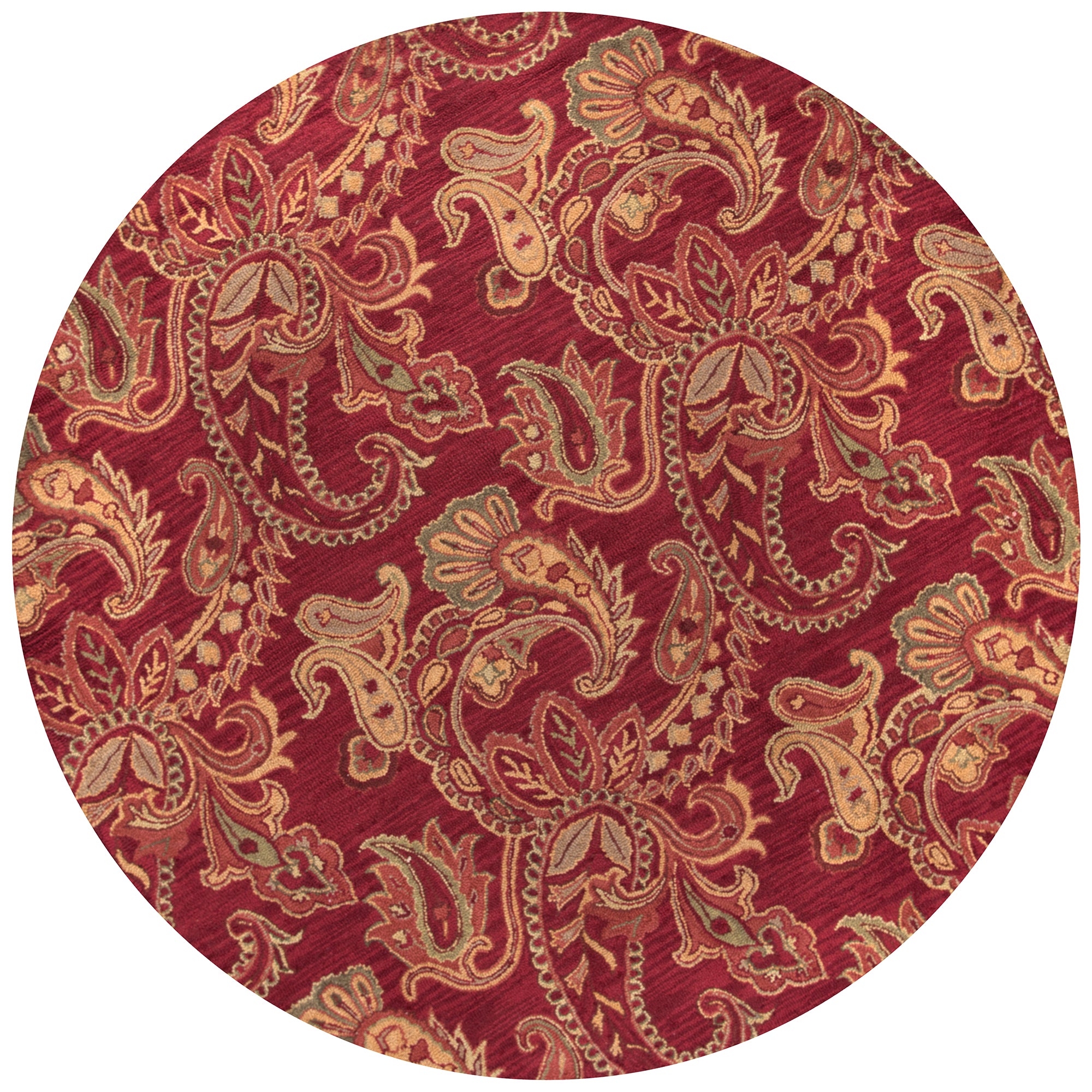 Rizzy Home Ashlyn AL2651 Burgundy Paisley Area Rug