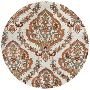 Rizzy Home Ashlyn AL2665 Ivory Ornamental Area Rug