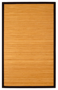 Anji Mountain Contemporary Natural Bamboo Area Rug