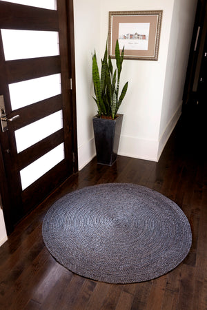 Anji Mountain Kerala Gray Jute Area Rug