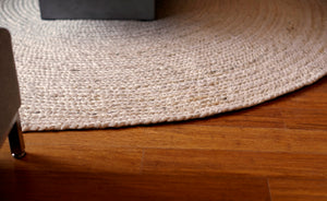 Anji Mountain Kerala Ivory Jute Area Rug