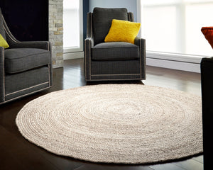 Anji Mountain Kerala Ivory Jute Area Rug