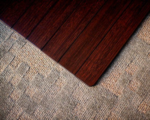 Anji Mountain Bamboo Roll-Up Chairmat 72" x 48" no lip