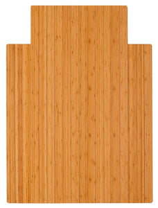 Anji Mountain Bamboo Roll-Up Chairmat 36" x 48" with lip