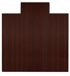 Anji Mountain Bamboo Roll-Up Chairmat 55" x 57" with lip