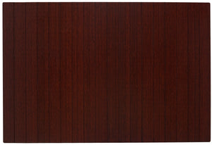 Anji Mountain Bamboo Deluxe Roll-Up Chairmat 72" x 48" no lip