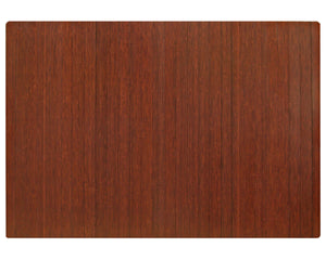 Anji Mountain Bamboo Roll-Up Chairmat 60" x 48" no lip