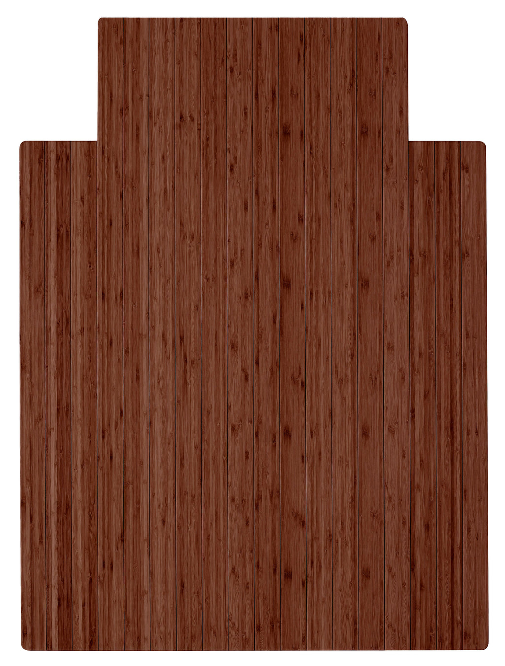 Anji Mountain Bamboo Roll-Up Chairmat 36" x 48" with lip