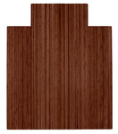 Anji Mountain Bamboo Roll-Up Chairmat 44" x 52" with lip