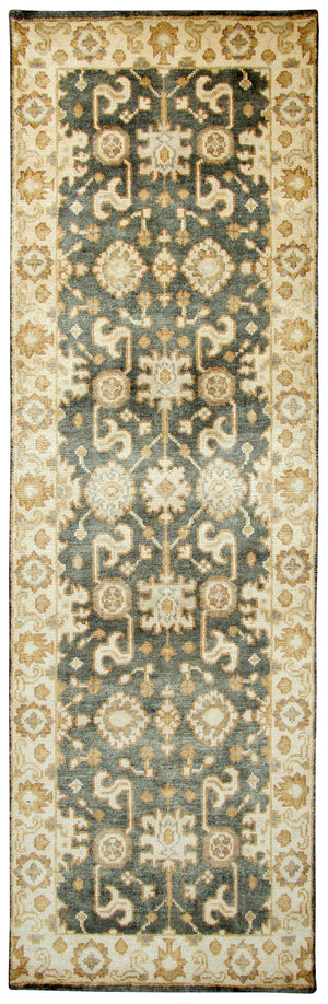 Rizzy Home Aquarius AQ8831 Gray Border Area Rug