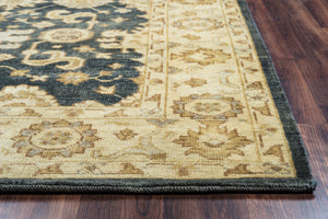 Rizzy Home Aquarius AQ8831 Gray Border Area Rug