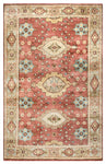 Rizzy Home Aquarius AQ8844 Red Border Area Rug