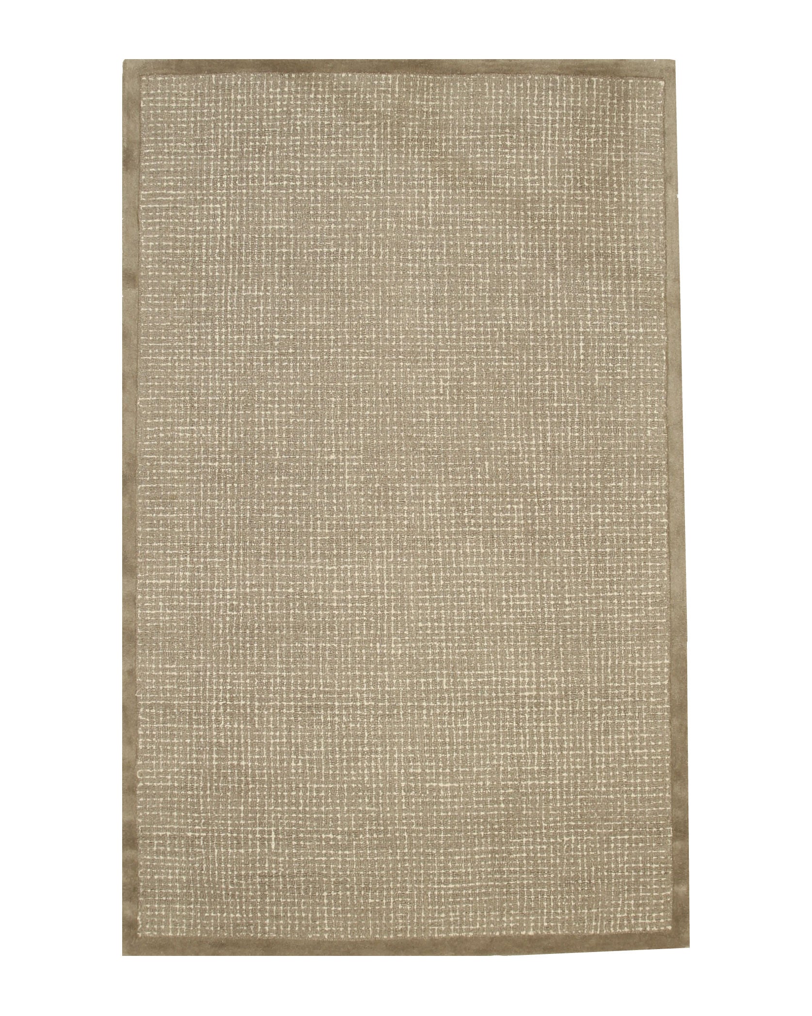 EORC Brown Hand-Tufted Wool Timothy Rug