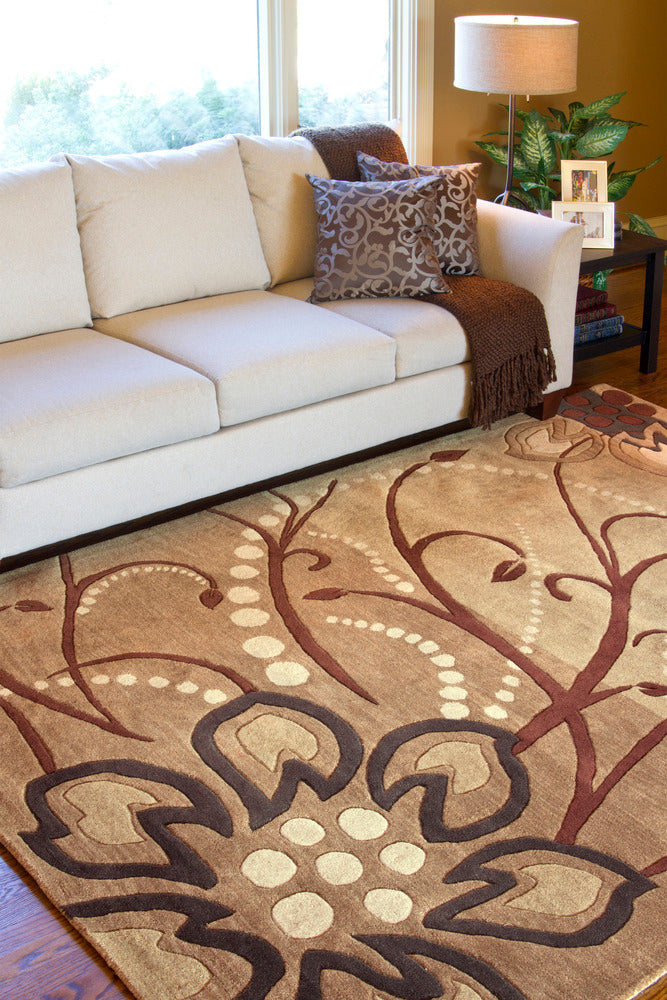 Livabliss Athena ATH5006 Brown Transitional Area Rug