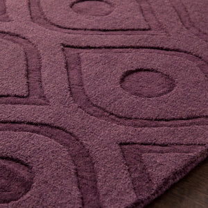 Livabliss Central Park Solid Purple AWHP-4006 Area Rug