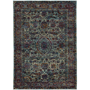 Oriental Weavers Andorra Blue/Purple Oriental 6846B Area Rug
