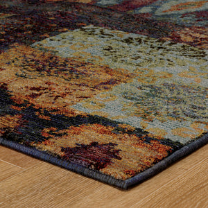 Oriental Weavers Andorra Multi/Blue Abstract 7137A Area Rug