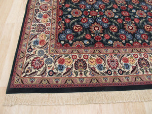 EORC Hand-knotted Wool Green Traditional Oriental Pak-Persian Rug