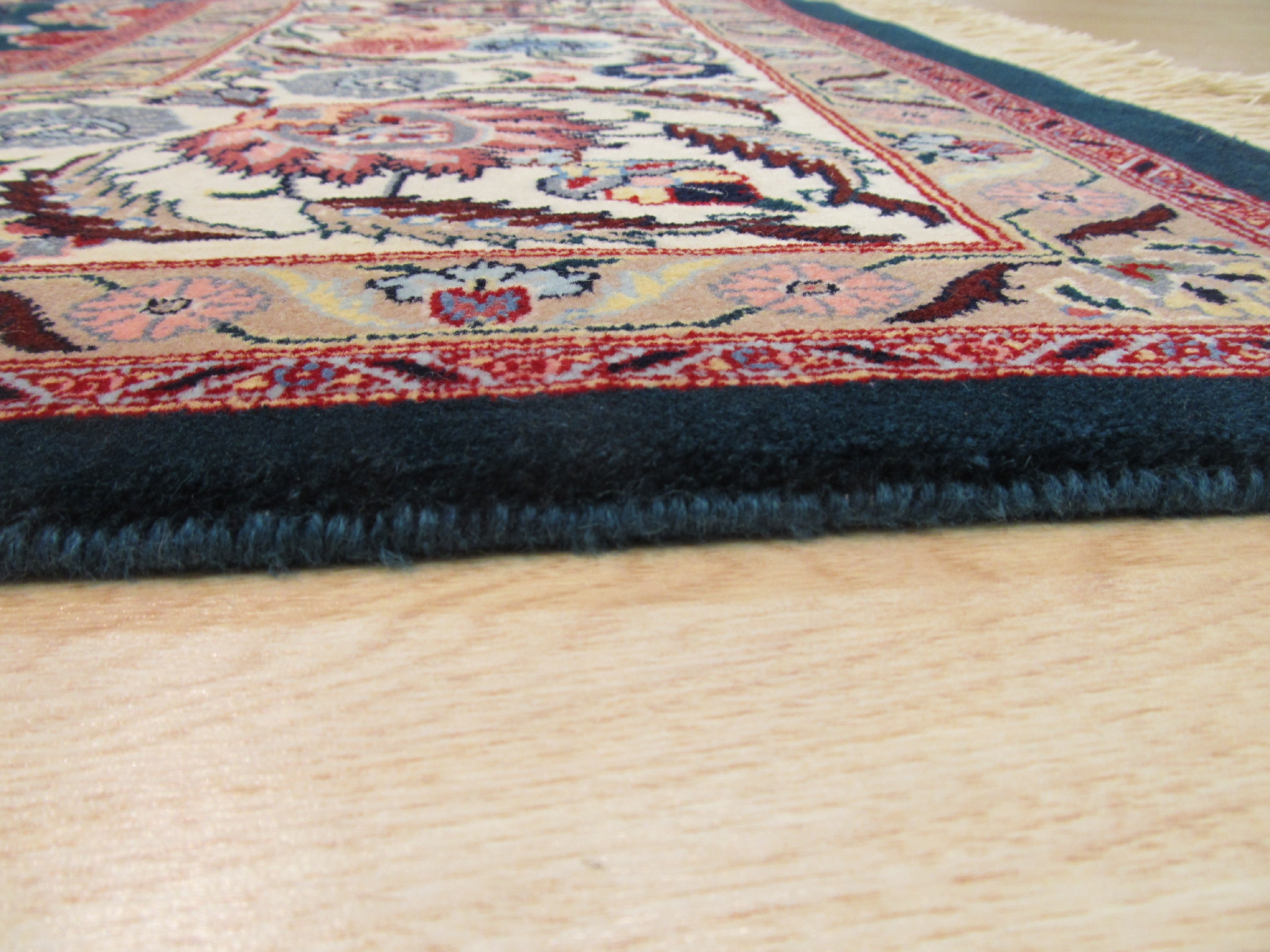 EORC Hand-knotted Wool Green Traditional Oriental Pak-Persian Rug