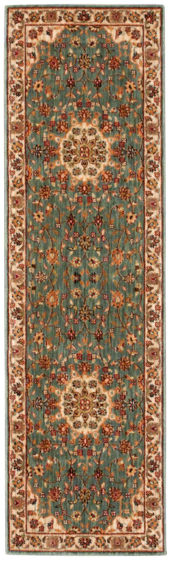 Kathy Ireland Ancient Times Palace Teal Area Rug by Nourison