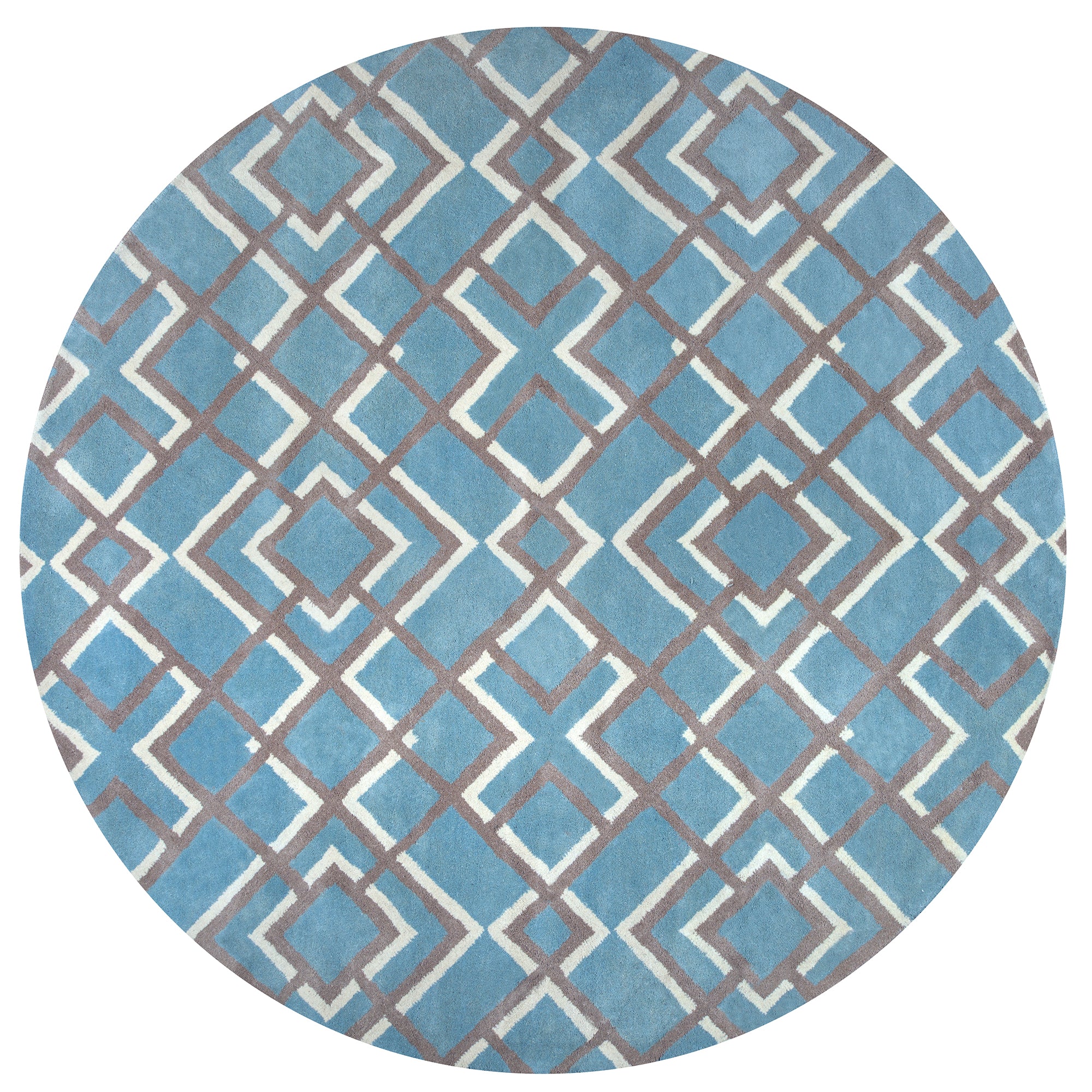 Rizzy Home Bradberry Downs BD8598 Blue Trellis Area Rug