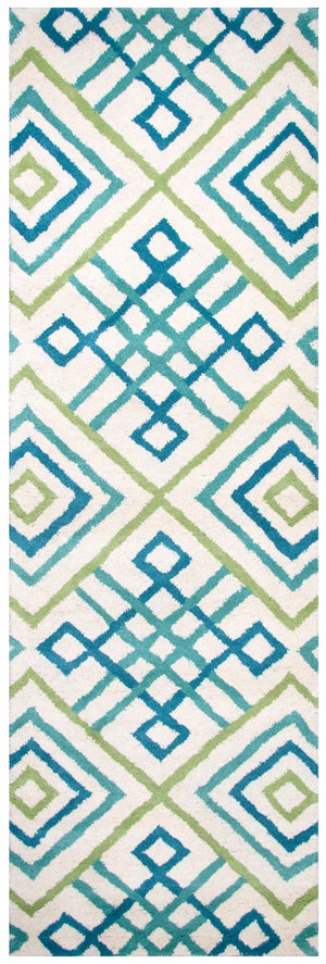 Rizzy Home Bradberry Downs BD8863 Blue Trellis Area Rug