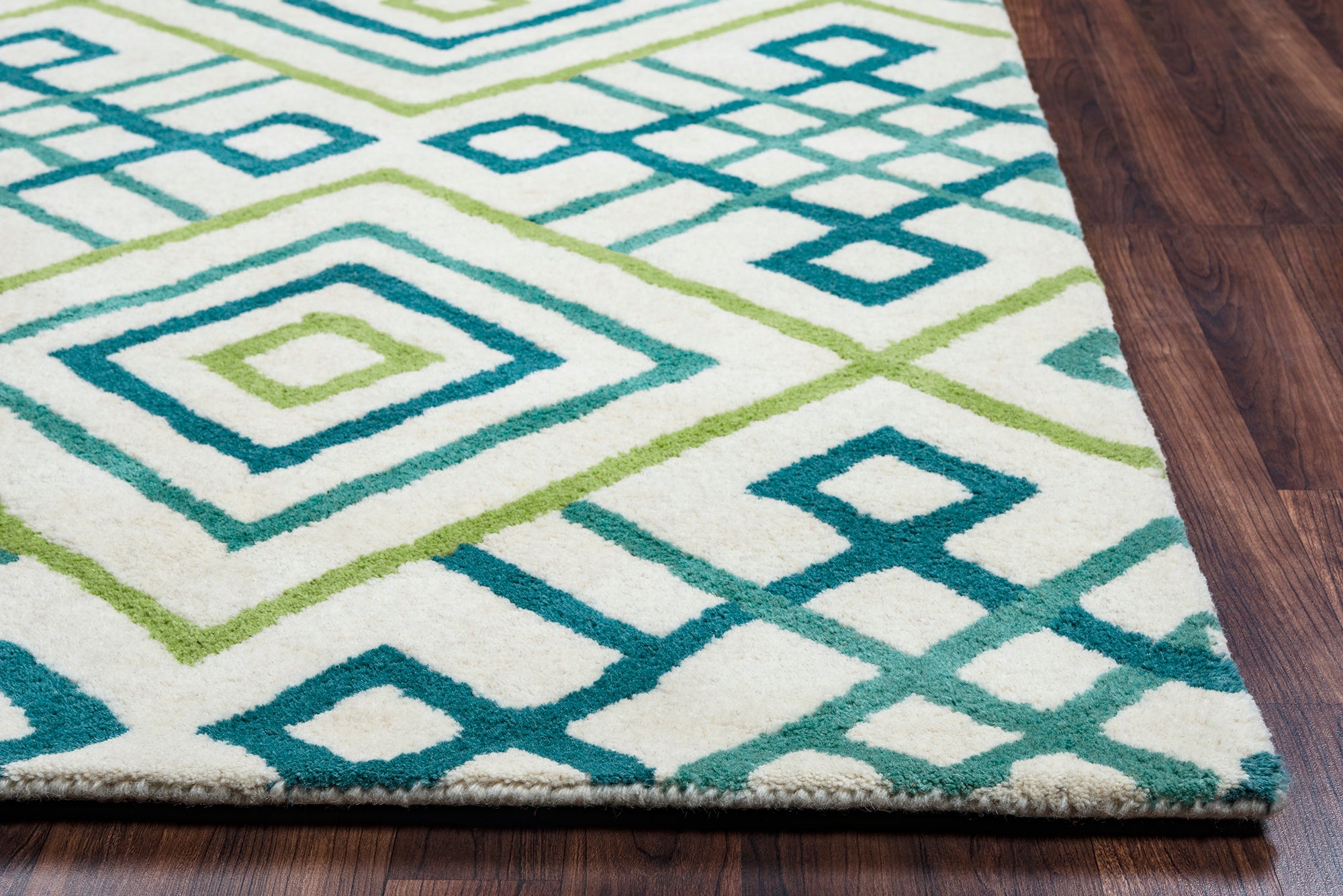 Rizzy Home Bradberry Downs BD8863 Blue Trellis Area Rug