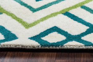 Rizzy Home Bradberry Downs BD8863 Blue Trellis Area Rug