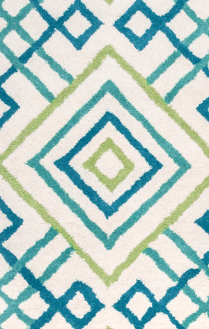 Rizzy Home Bradberry Downs BD8863 Blue Trellis Area Rug