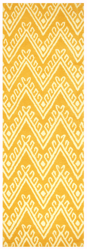 Rizzy Home Bradberry Downs BD8870 Gold Chevron Area Rug