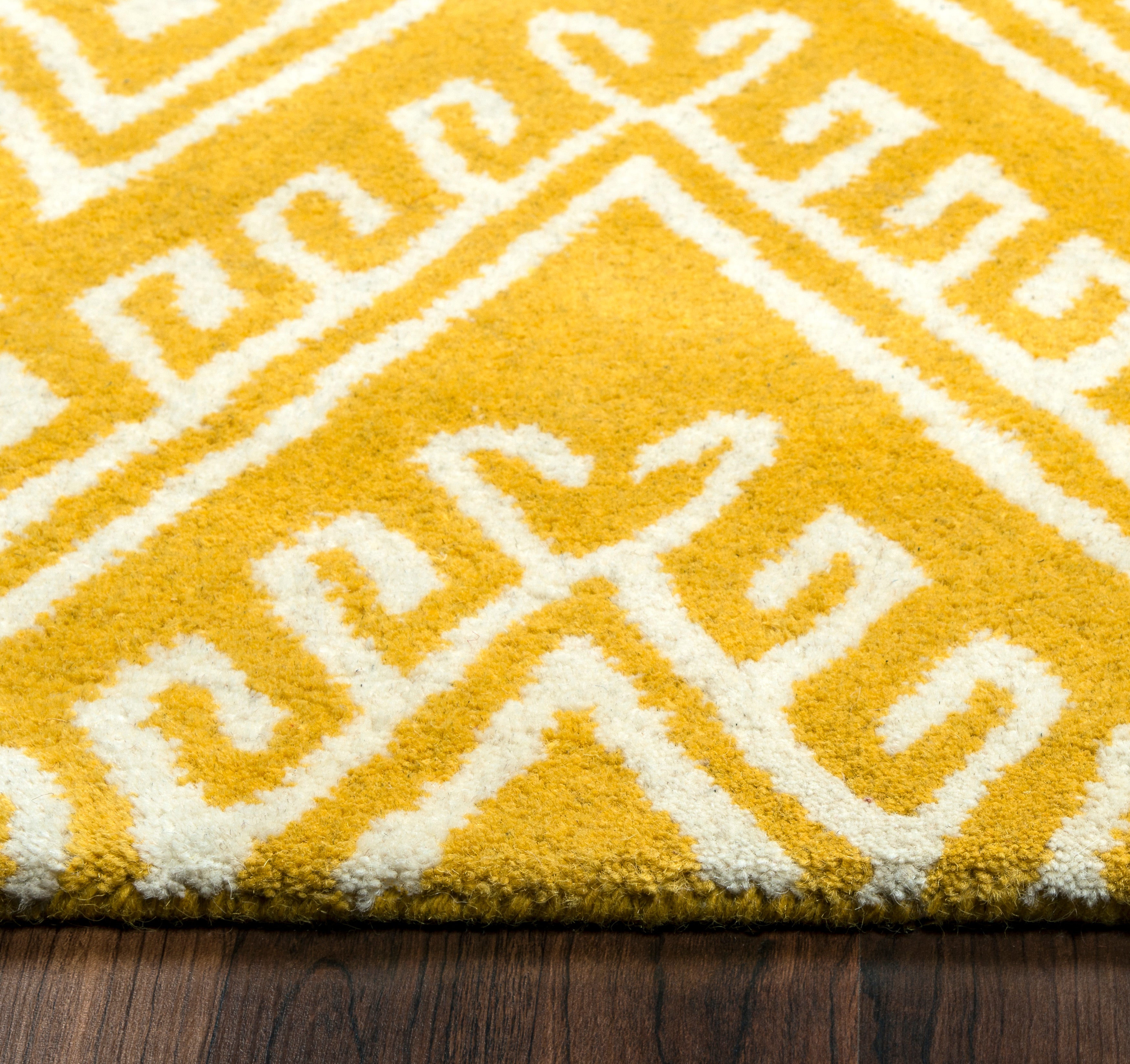 Rizzy Home Bradberry Downs BD8870 Gold Chevron Area Rug