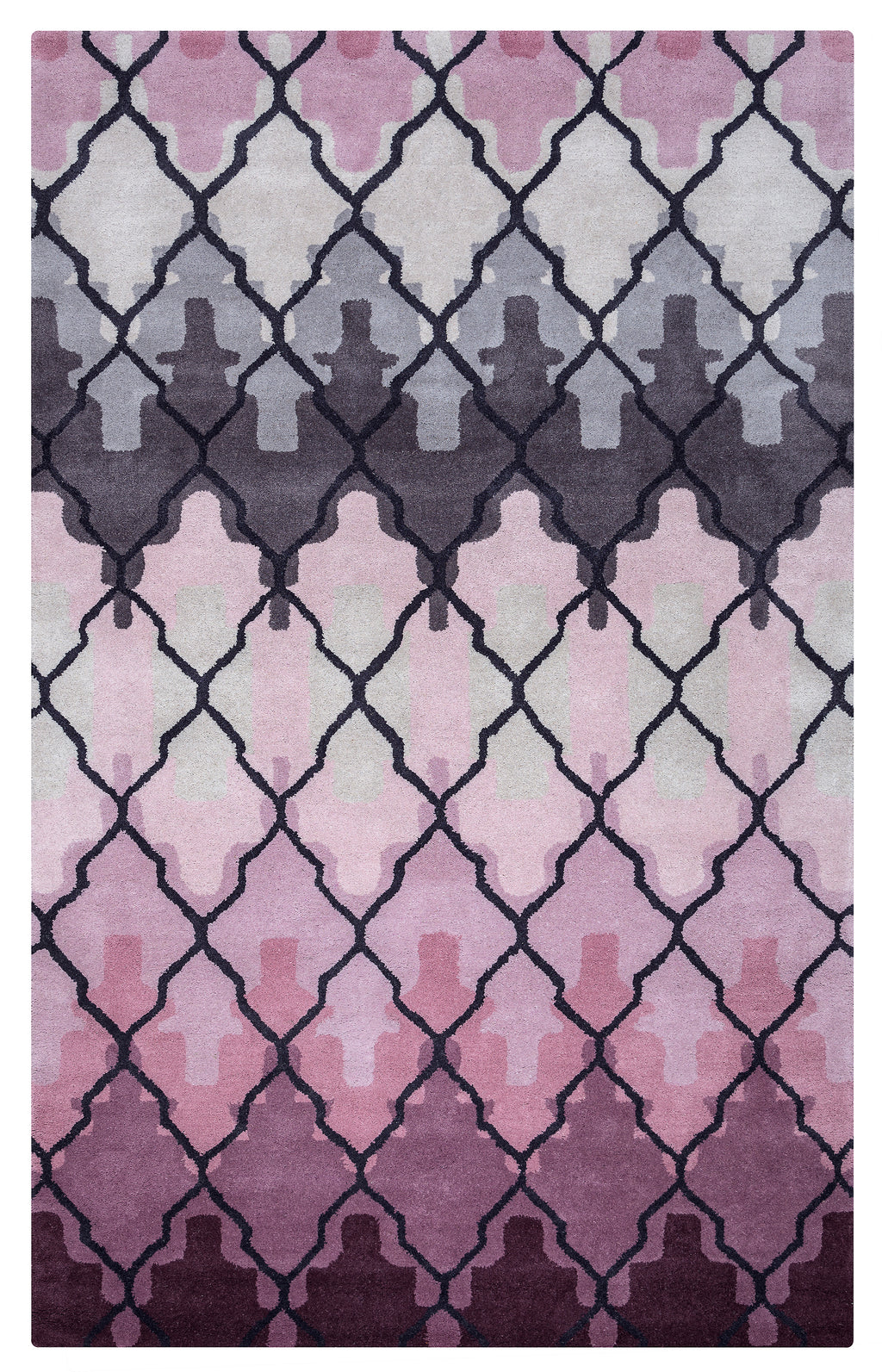 Rizzy Home Bradberry Downs BD8873 Purple Trellis Area Rug