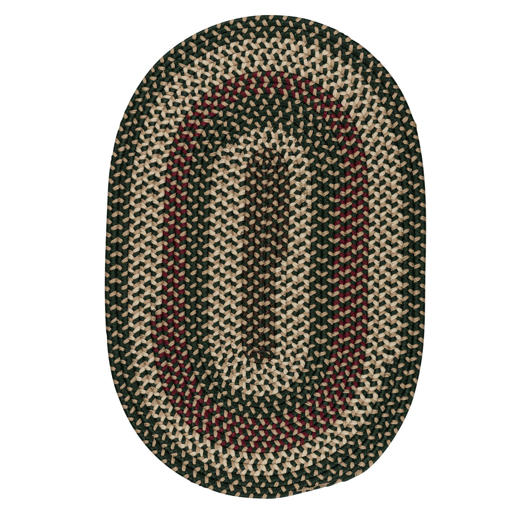 Colonial Mills Brook Farm BF62 Winter Green Traditional Area Rug