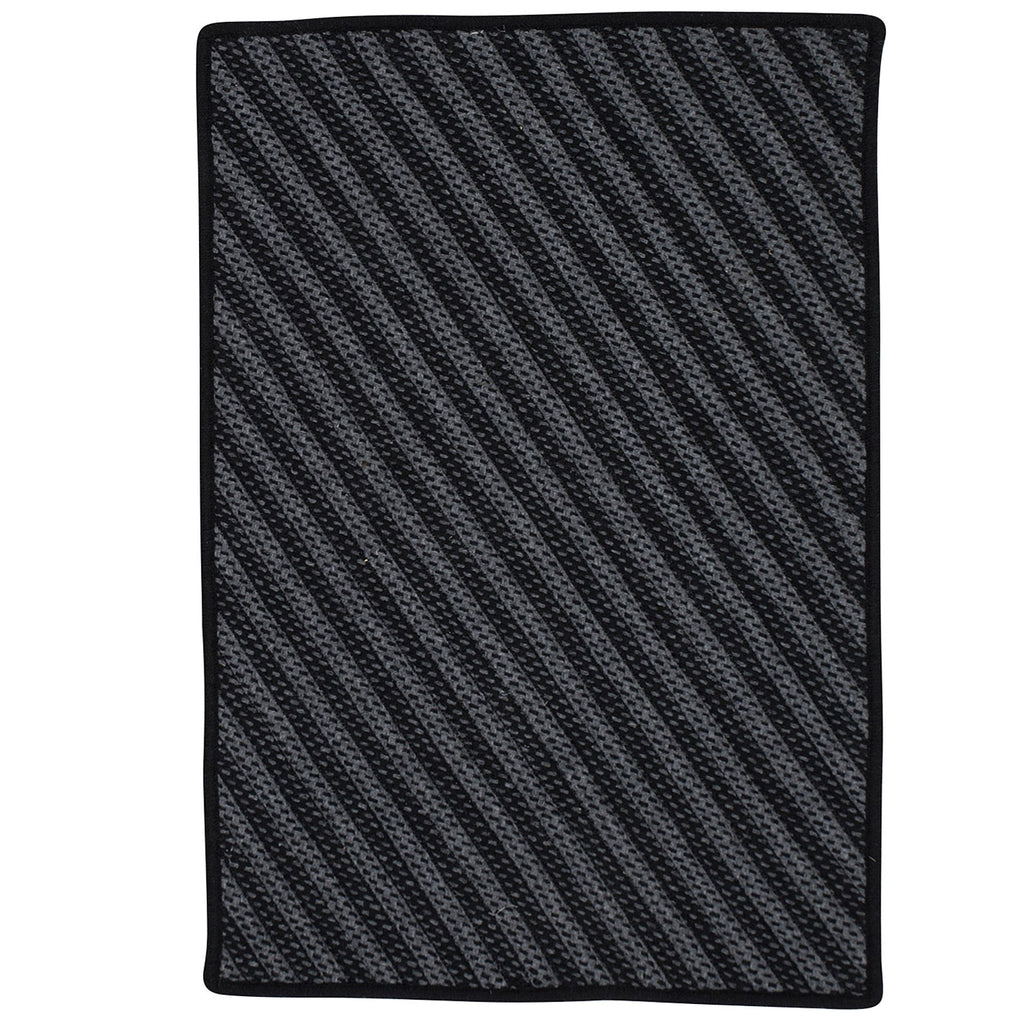 Colonial Mills Blue Hill BI11 Black Contemporary Area Rug