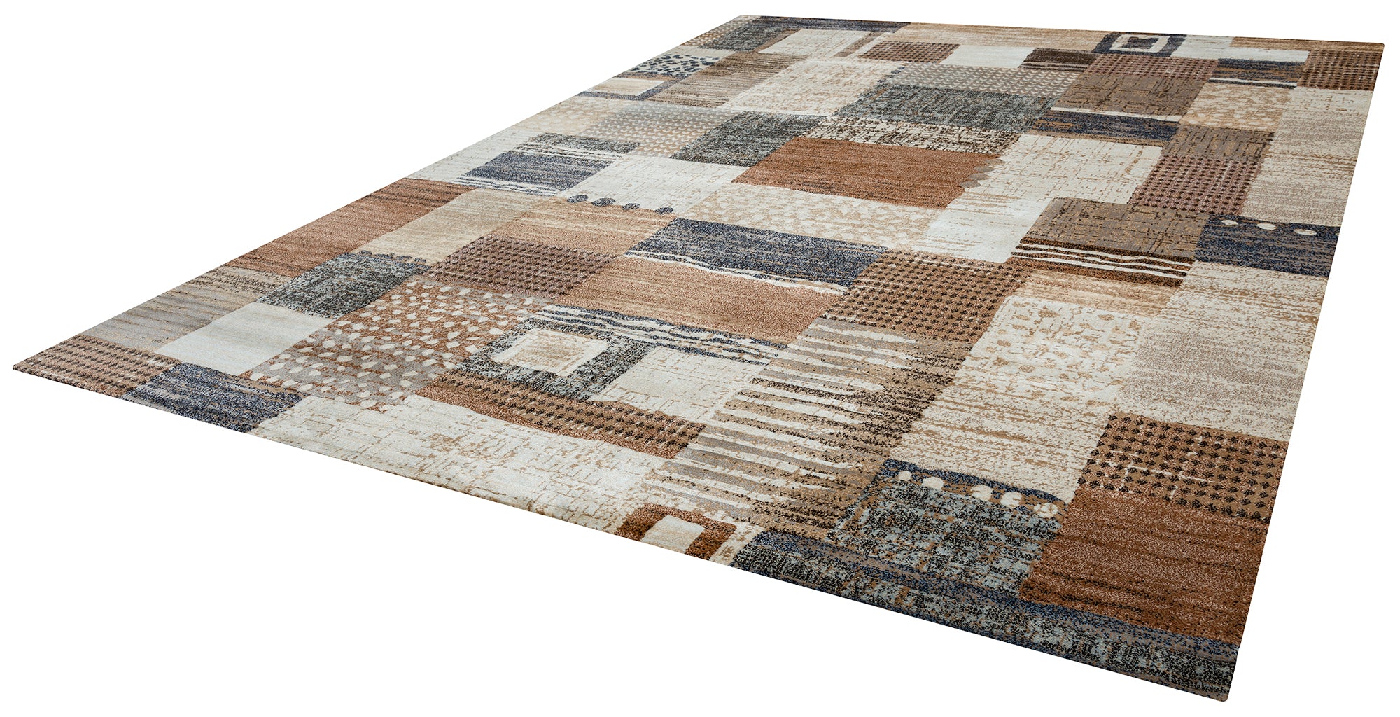 Rizzy Home Bennington BI4572 Ivory Block Area Rug