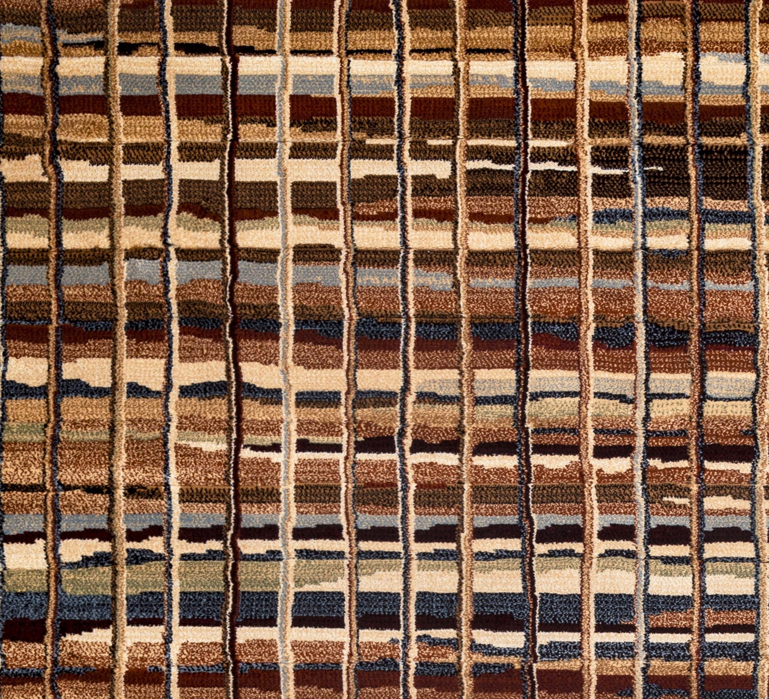 Rizzy Home Bennington BI4633 Brown Stripes Area Rug