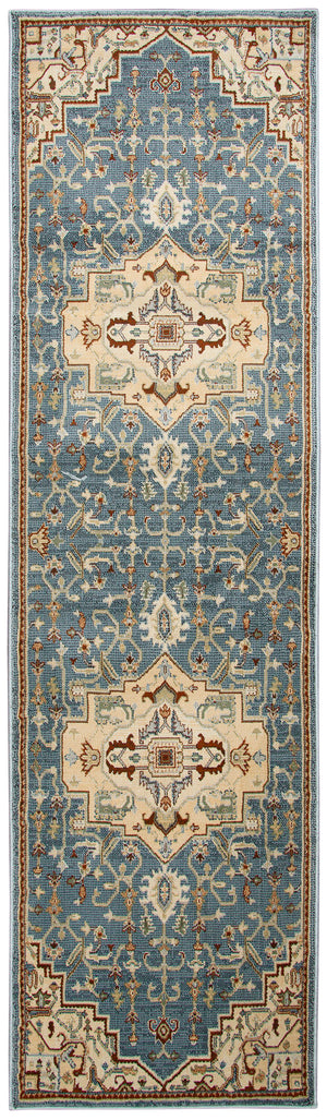 Rizzy Home Bennington BI4994 Blue Border Area Rug