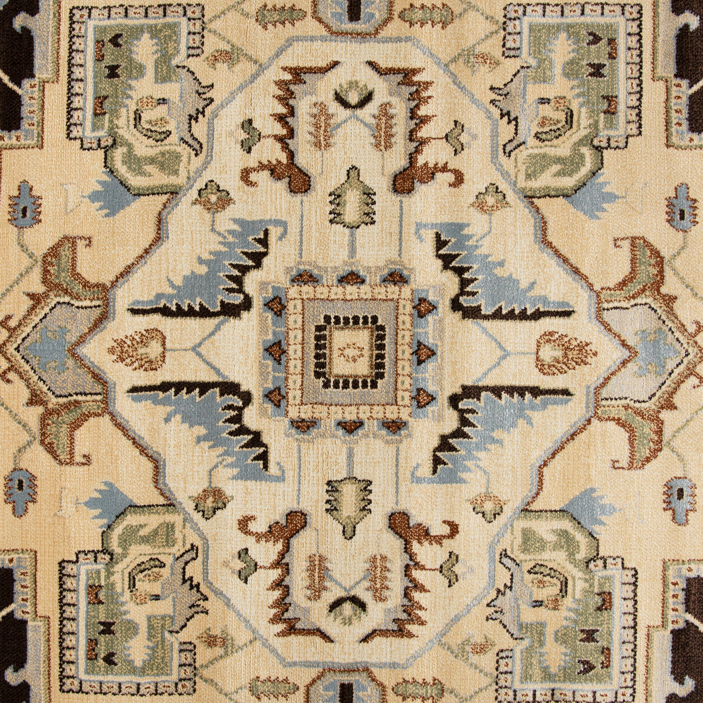 Rizzy Home Bennington BI4995 Black Border Area Rug