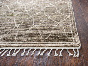 Rizzy Home Berkley BK991A Brown Dimonds/Lines Area Rug