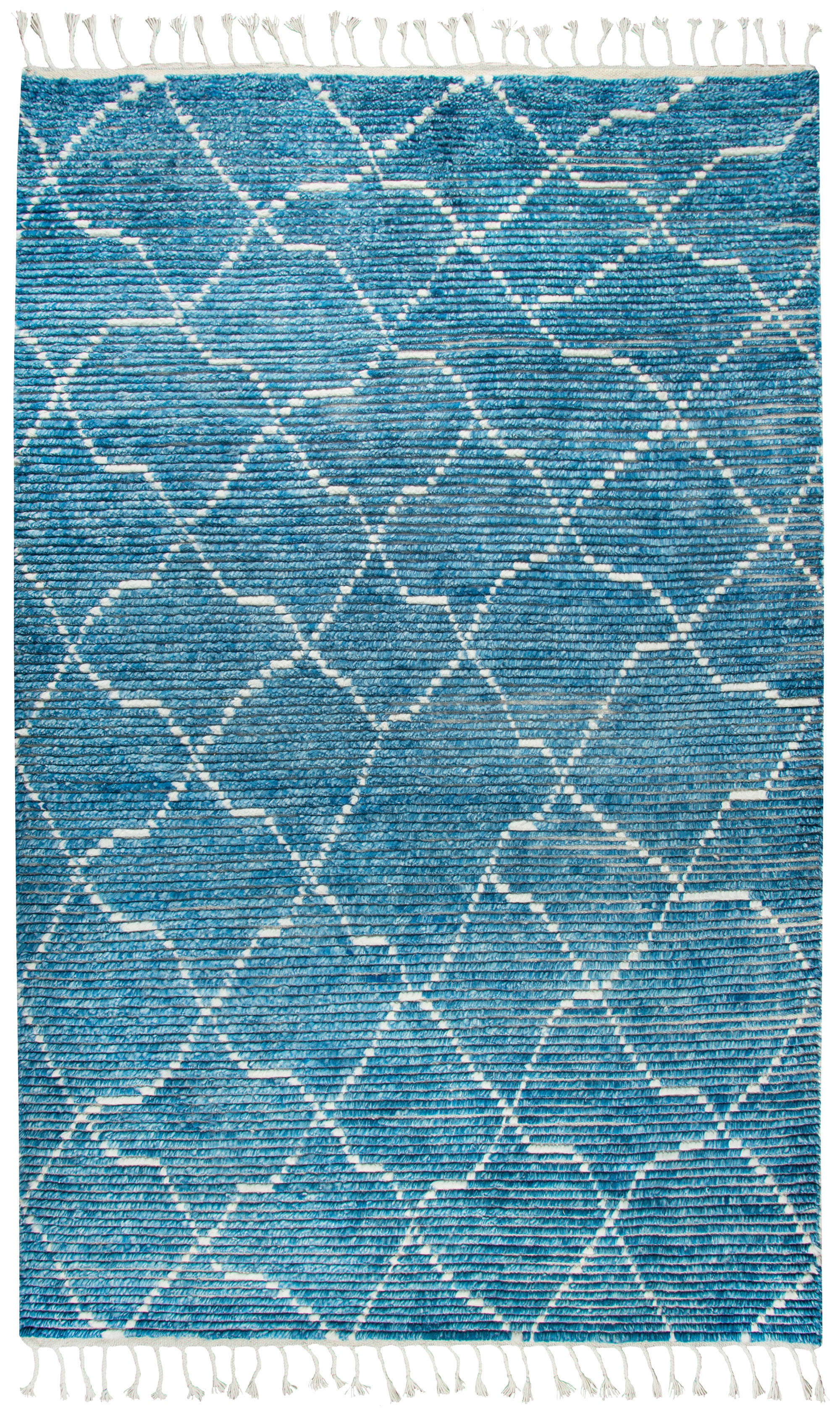 Rizzy Home Berkley BK993A Blue Dimonds/Lines Area Rug