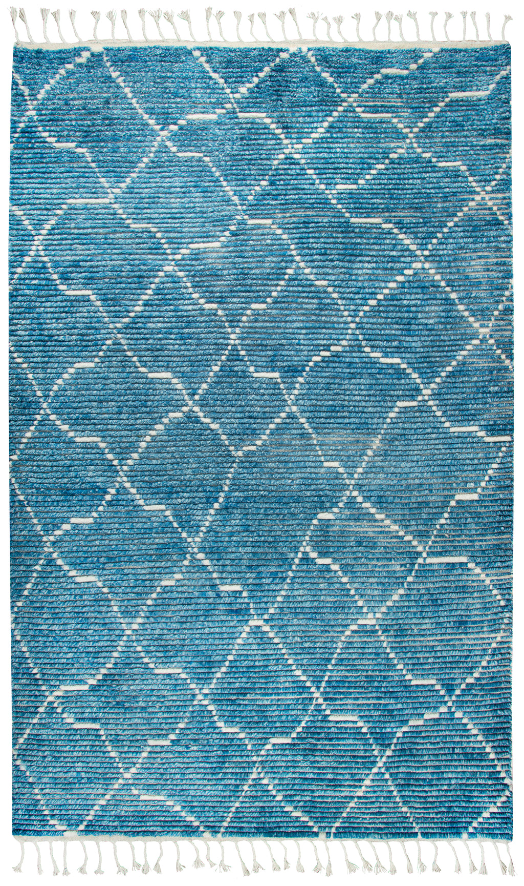 Rizzy Home Berkley BK993A Blue Dimonds/Lines Area Rug