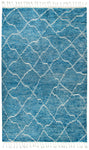 Rizzy Home Berkley BK993A Blue Dimonds/Lines Area Rug