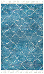 Rizzy Home Berkley BK993A Blue Dimonds/Lines Area Rug